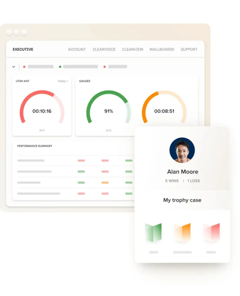 RingCentral business phone system interface showing calls, voicemail, and messaging in one app